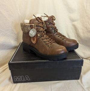 MIA Marsha Brown Lace-up Lug Hiking Boot